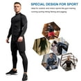 thumbnail image 2 of YUSHOW Mens 2 Pack Mock Turtleneck Compression Shirt Long Sleeve Dry Fit UV Protection Cool Shirts Athletic Running Shirt, 2 of 6