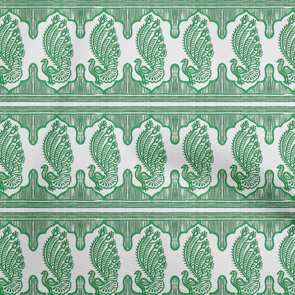 oneOone Polyester Spandex Green Fabric Block Quilting Supplies Print Sewing Fabric By The Yard 56 Inch Wide-O0