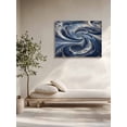 thumbnail image 5 of Navy Blue Abstract Wall Art for Living Room, Canvas Picture Wall Decor for Bathroom Bedroom, White Moire Abstract Painting Artwork for Office Kitchen Hallway Dining Room Home Decorations 24"x32", 5 of 8