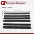 thumbnail image 4 of Unique Bargains 1 Set Car Door Edge Anti-Collision Strip Adjustable Rearview Mirror Door Bumper Protection Black Carbon Fiber, 4 of 8