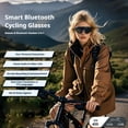 thumbnail image 3 of Lunettes de Traduction Intelligentes AI avec Audio Bluetooth, Lunettes d'Interprétation en Temps Réel de 172 Langues pour le Cyclisme et les Voyages, Lunettes de Soleil UV400 avec Haut-Parleurs à Oreille Ouverte et Voix-à-Texte, Noir, 3 of 7