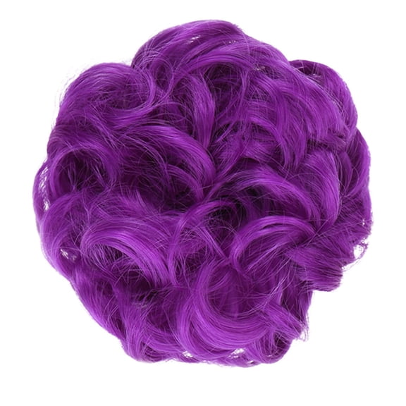 human hair wigs for women Curly Bun Extension Messy Bun Hair Piece Scrunchie Updo Wrap Hair Extensions Adult Female Costume Wigs Toupees, O Back to school,wedding gifts decor