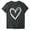 Dark Gray, variant on ZVNAΖH Womens Love Heart Graphic Tees Crew Neck Short Sleeve T Shirt Summer Casual Tops