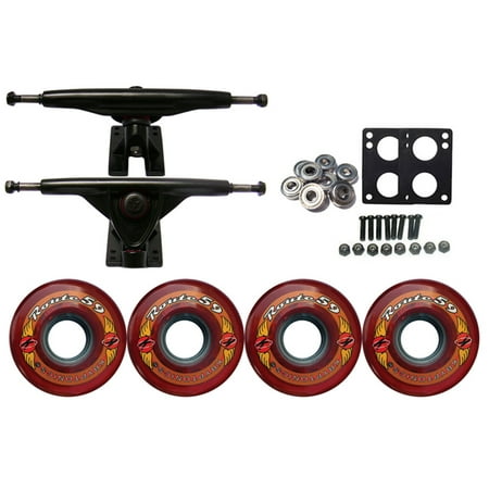 KRYPTONICS ROUTE Truck Wheel Pack 59mm RED 180mm Black