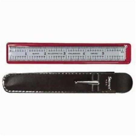 Starrett C303R-6 6 in. 3R Graduations Full Flexible Precision Steel Rule, Silver