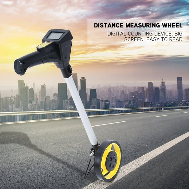 Rdeghly distance measuring wheel distance measuring walking wheel Foldable Digital Distance Measuring Wheel Measure Road Land Builders Workers