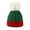 Green, variant on Fjofpr Santa Hat Kids Santa Hats for Children Christmas Hats for Kids NEW Christmas Girls Boys Kids Winter Beanie Gradient Knit Hat Warm Knit Thick Ski Cap With Fluff For 1-6Years Old