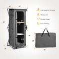thumbnail image 4 of Costway Armoire Pliante Escamotable Compacte pour Camping, Armoire de Rangement avec Sac, Très Grande Taille, 4 of 10