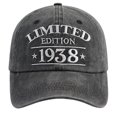 thumbnail image 2 of Mens Hats Unisex Baseball Vintage Embroidered Adjustable Classic Structured Outdoor Distressed Baseball Caps I One Size, 2 of 4