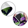 thumbnail image 5 of Grape Canvas Picnic Mat Waterproof and Portable Outdoor Blanket for Beach, Camping, Travel - Large Size with Carry Strap - Navy Blue Stripe Design, 5 of 6