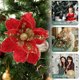 thumbnail image 5 of unbranded 4Ud Adornos De Flores Poinsettia De Tela Para Decorar Árbol Y Florero En, 5 of 6