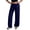 #02Navy, variant on Women’s Wide Leg Sweatpants Baggy Drawstring High Waisted Joggers Lounge Sweat Pants no Pockets 2026 Spring Gray L