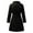 Black, variant on Ladies Long Sleeved Mid Length Jacket Coat Winter Long Jacket Women Womens Wool Coats Winter Women Wool Winter Jacket Tailo Wool Coat Women Wool Coat Long Women Extra Long Jacket Wool Short Winter