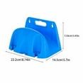 thumbnail image 3 of Harpily Hooks for Hanging Water Pipe Organizer Wall Rack Garden Blue Wall Mounted Storage Rack Simple Type Hose Pipe Rope Reel Hanger Holder Cable Storage Bracket One Size Blue, 3 of 9
