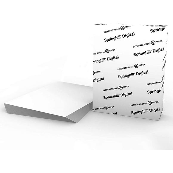 Springhill Papier Cartonné Papier Blanc, 90 Lb, 163 G/M², 8,5 x 11, 92 Brillants, 1 Rame/250 Feuilles – Papier Cartonné,