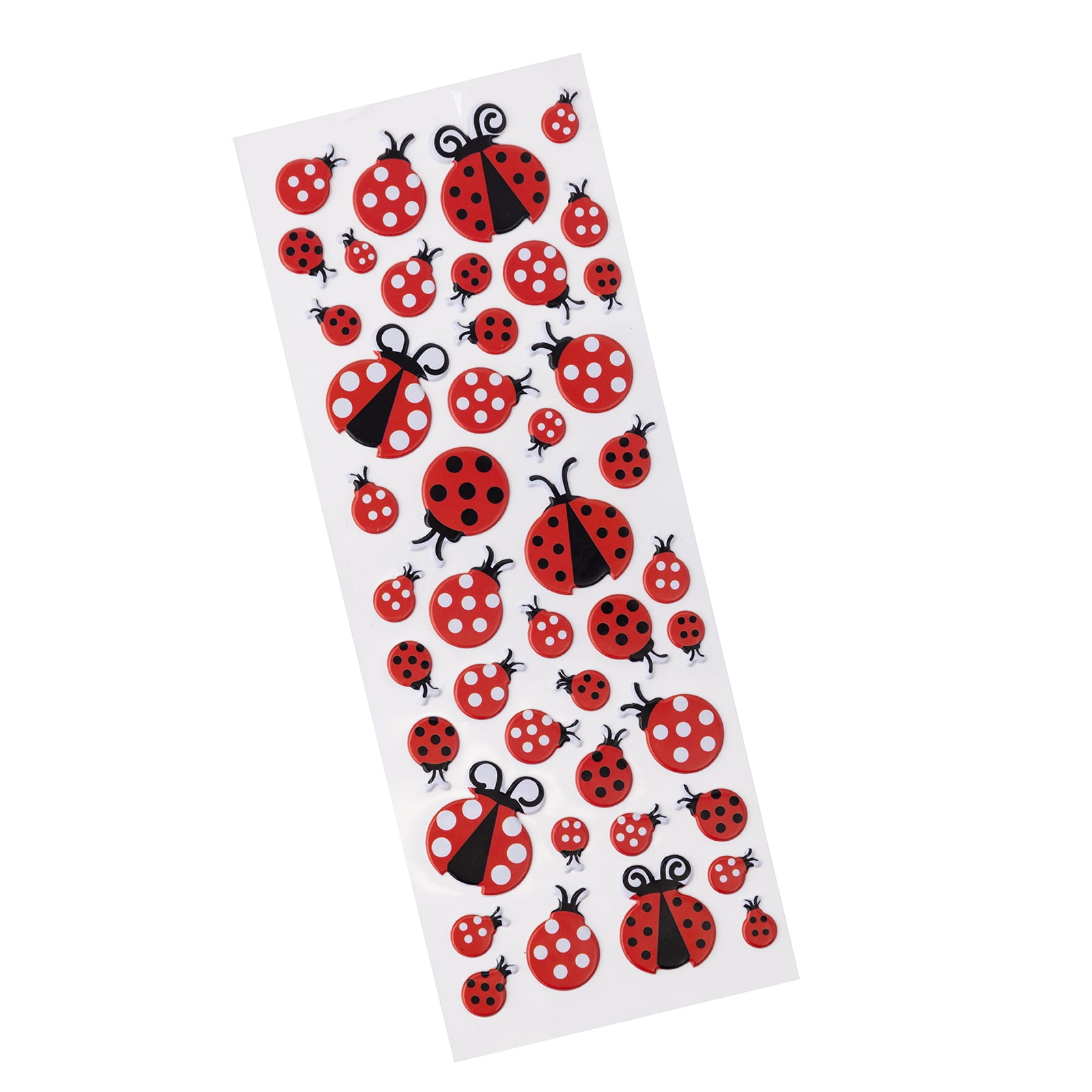 PURPLE LADYBUG 3D Puffy Stickers for Kids in Bulk 40 Assorted Sticker