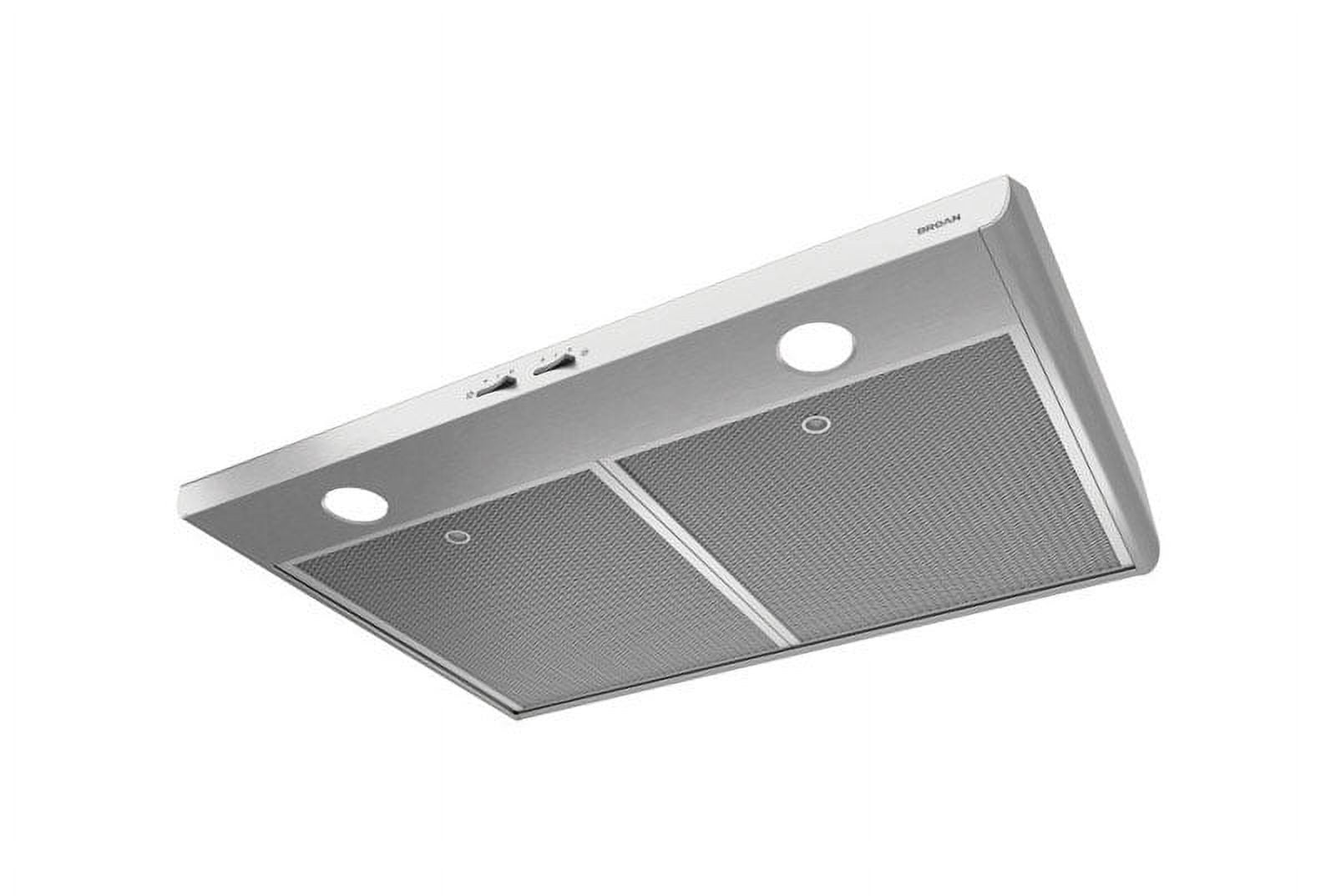 Broan Sahale 30-Inch Convertible Under-Cabinet Range Hood, 250 CFM, Stainless Steel