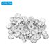 thumbnail image 3 of Perlas separadoras de 8 mm, 100 piezas de separadores de perlas de cristal redondas al por mayor para hacer joyas, plateadas, 3 of 5
