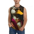 thumbnail image 6 of Daiia Noble Style Duck Printed Men's Tank Tops,Casual Soft Sleeveless Gym Muscle Shirts Bodybuilding Tee-XX-Large, 6 of 8