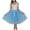 Blue, variant on Wancir Women 5 Layers Tulle Skirt - Tea Length High Waist Bridal Midi Skirt Tutu for Wedding Party Evening