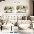 thumbnail image 4 of Elephant Stock Lush Black Forest Wall Art - Horizontal Multi Panel Canvas - Living Room Wall Decor - Floral And Botanical Multi Panel - White And Gray Decor By Allison Pearce - 38" x 24", 4 of 8
