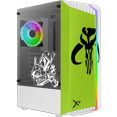 thumbnail image 1 of Gabinete Gamer Xtreme PC Gaming Mandalorian Edition CXTMABIGN Media Torre ATX/Micro ATX/ITX Fan 1x120mm Cristal Templado RGB Verde, 1 of 6
