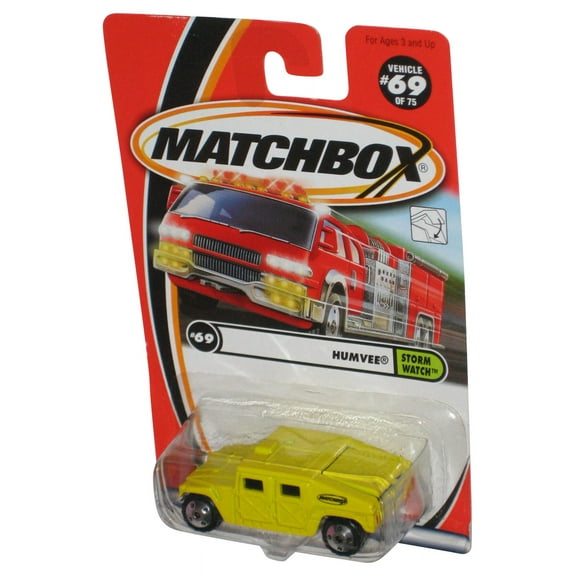Matchbox Storm Watch (2000) Yellow Humvee Toy Vehicle #69/75