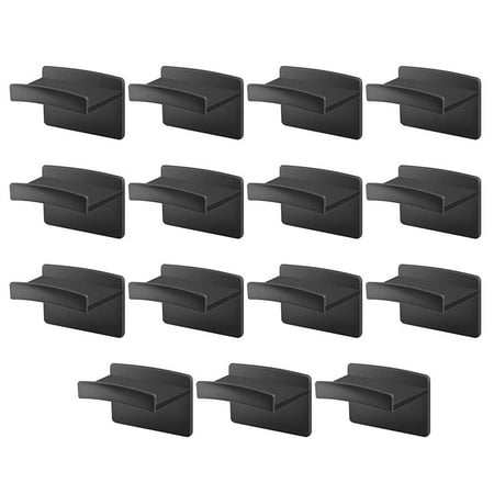 

15 Pcs Wall Mount Clothes Mounted Hooks Has Organizer Hat Coat Rack Holder Plastic