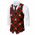 thumbnail image 3 of MuXiKeJi Clothes Christmas Suit Vest for Mens,Fashion Festival Outerwear Vests,Holiday Graphic Sweater Vest Adult Winter Warm Clothes, 3 of 4