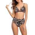 thumbnail image 3 of Charmo Women Triangle Bikini Swimsuit High Waist Swimwear 2 Piece Bathing Suits, 3 of 6