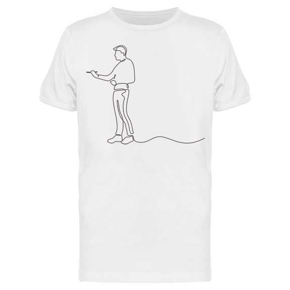 A Man Painting In The Air Tee Men's -Image by Shutterstock