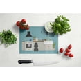 thumbnail image 3 of Carolines Treasures CK7775LCB Black Poodle Kitchen Scene Glass Cutting Board - Large, 3 of 3