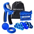 thumbnail image 1 of IMENSEAS Poignée Main Renforce 7 Pack Poignée Réglable Main, Bandes Extenseurs Résistance Civière Doigt, Exercice de Doigt, Anneau de Force de Poignée & Balle de Secours de Stress pour les Athlètes et Musiciens-Marine, 1 of 8