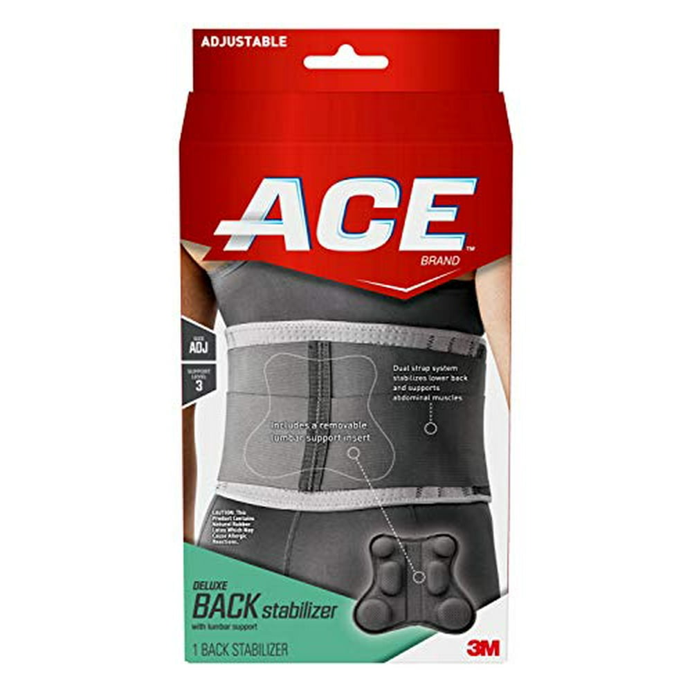 ACE Deluxe Back Stabilizer, with Lumbar Support, Back Brace, Doctor