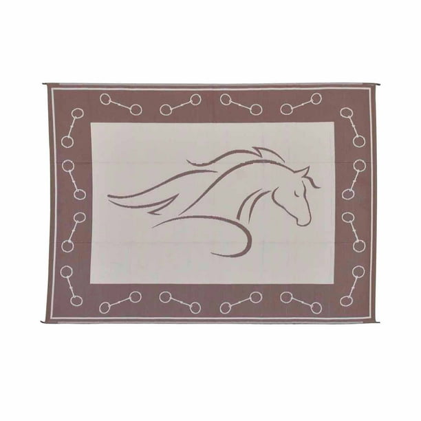 Patio Mats Horse Head Patio Mat