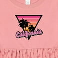 thumbnail image 4 of Inktastic California with Triangle and Palm Trees Girls Baby Dress, 4 of 5