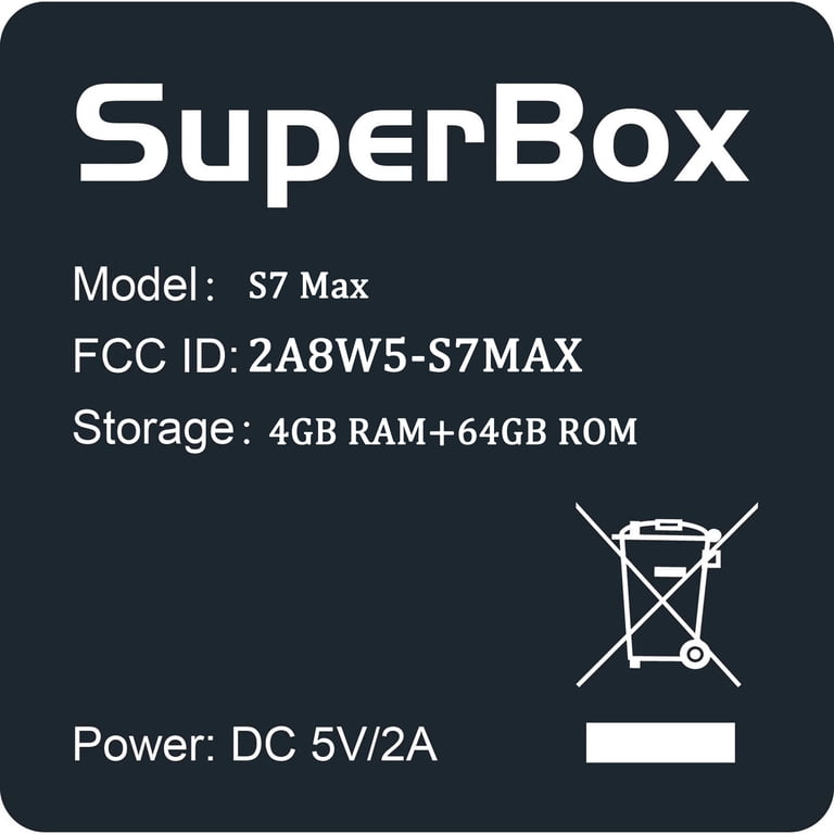 SuperBox S5 Max Premium Edition, Android 12, 4GB RAM, 64GB Storage