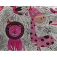 thumbnail image 5 of oneOone Georgette Viscose Pink Fabric Cute Animal Dress Material Fabric Print Fabric By The Yard 42 Inch Wide, 5 of 6