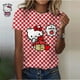 thumbnail image 3 of Camiseta con estampado de dibujos animados de Hello Kitty para mujer, camisetas con gráficos kawaii, camisetas casuales de manga corta a color para mujer, camisetas Harajuku con cuello redondo, 3 of 5