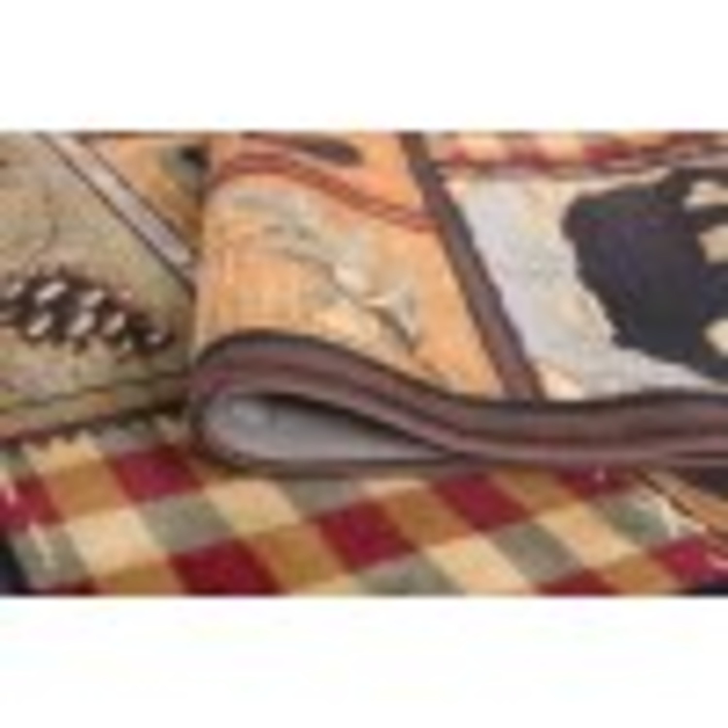 Nature Novelty 5' x 7' Multi-Color Polypropylene Indoor Area Rug