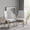 Gray + Gold, variant on bokifol Modern Dining Chairs Set of 2,36.6" Modern Accent Dining Chair for Dining Room/Reception Room,Upholstered(Beige + Gold)