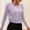 Light Violet, variant on Vinsonshop Womens Workout Tops Long Sleeve Athletic Shirts Crew Neck Side Slit Twist Hem Activewear Yoga Gym Running T-shirts Lightweight Loose Fit Exercise Clothes Black L