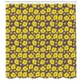 thumbnail image 3 of Ambesonne Floral Shower Curtain, Vintage Yellow Poppy Flowers, 69"Wx70"L, Yellow Dark Warm Taupe, 3 of 3