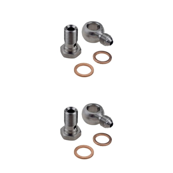 Langgg Turbos Oil Feed Bolts With Hole For Volvos Prevent Oil Leakage And Smoke Racing Bolts Kit 2Set