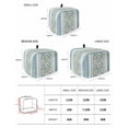 thumbnail image 2 of Blue Daisy Toaster Cover 4 Slice, Large Kitchen Appliance Covers, Farmhouse Floral Blue Striped Toaster Oven Cover with Loop, Bread Machine Cover Polyester Dust Cover Protection, 2 of 4