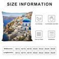 thumbnail image 5 of Nawypu  Santorini Greek Island sea View Print Throw Pillow Cover Decor Sofa Pillow Covers Couch,Pillow Couch Cushion Sham Stuffer, 5 of 5