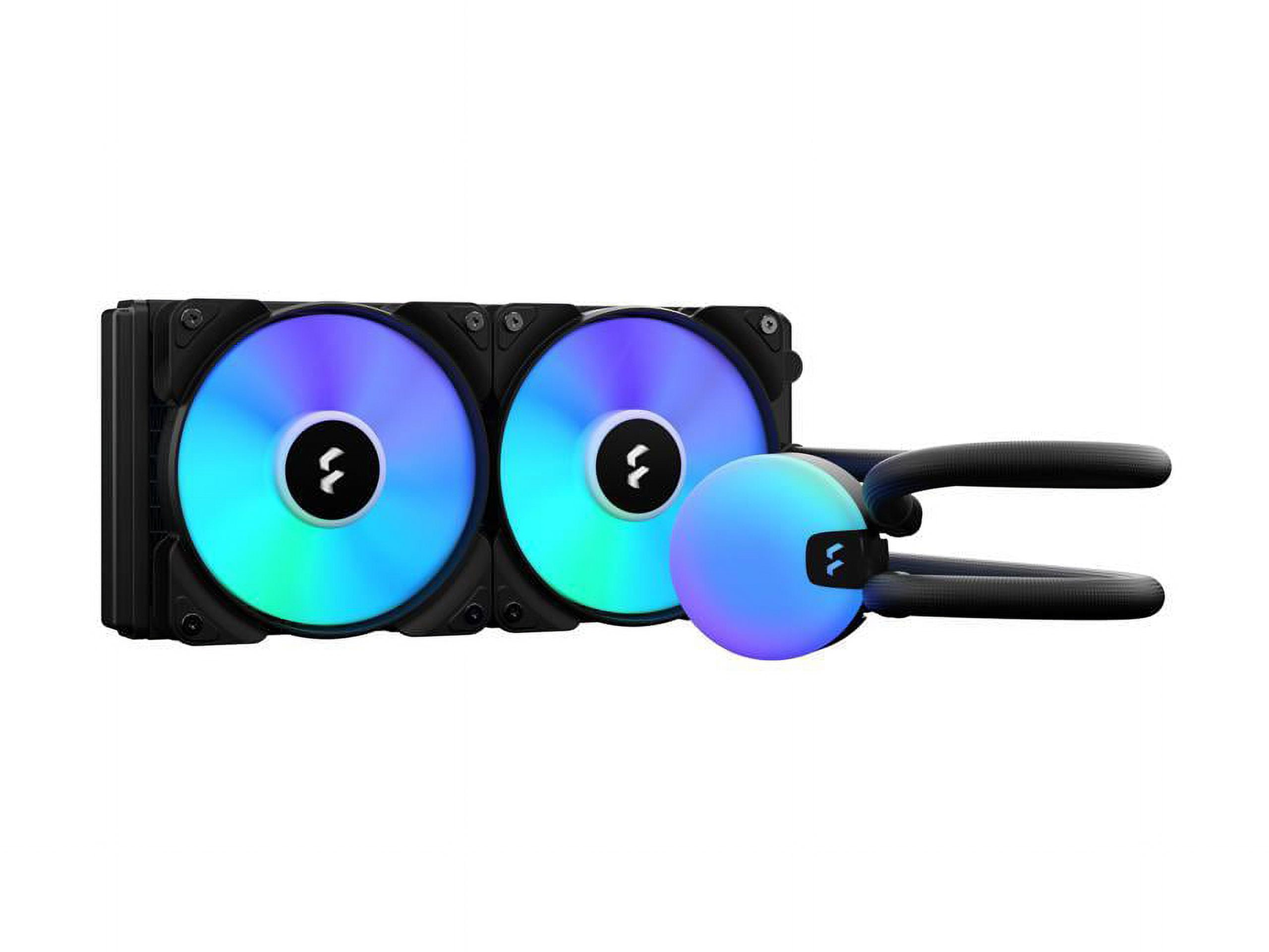 Fractal Design Lumen S24 v2 RGB Aspect 12 RGB x2 AIO CPU Liquid/Water Cooler - Supports Intel LGA 1851/1700/1150/1151/1155/1156/1200 LGA 1366/2011/2011-3/2066 and AMD AM5/AM4