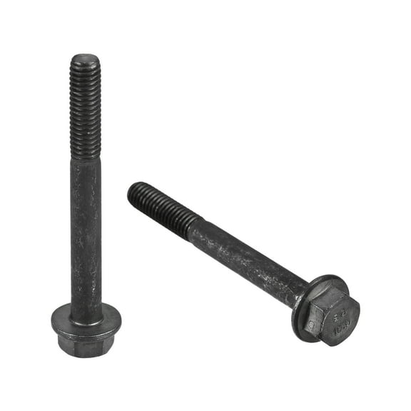 M6x55mm Hex Flange Bolts, 5 Pack 10.9 Grade Carbon Steel Hexagon Head Screws