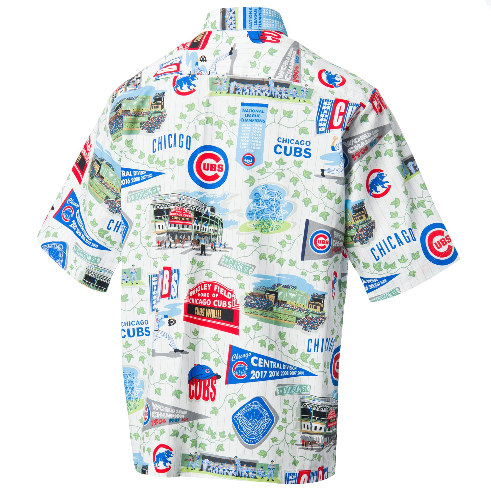 Chicago Cubs Graphic Print Hawaiian Shirt - T-shirts Low Price