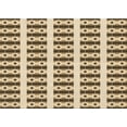 thumbnail image 1 of Ahgly Company Tapis Rectangulaire d'Intérieur Lavable en Machine Rouge Brun Transitionnel, 5 Pieds x 7 Pieds, 1 of 7